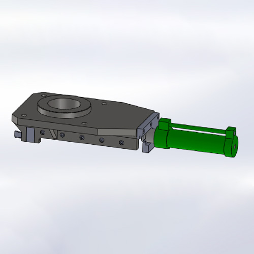 中間罐事故閘板機(jī)構(gòu) 
